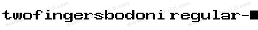 twofingersbodoni regular字体转换